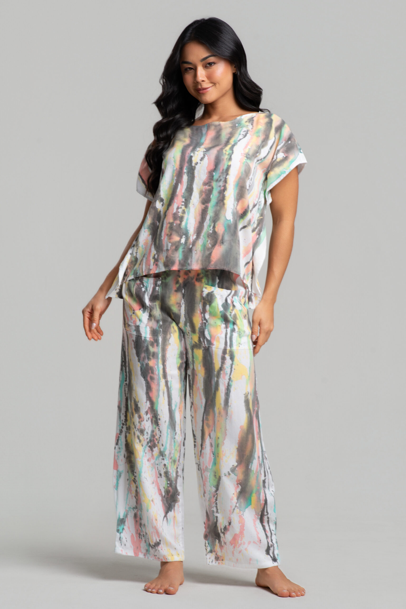 Conjunto Blusa e Calça em Viscose de Algodão: A Arte do Conforto - Image 2