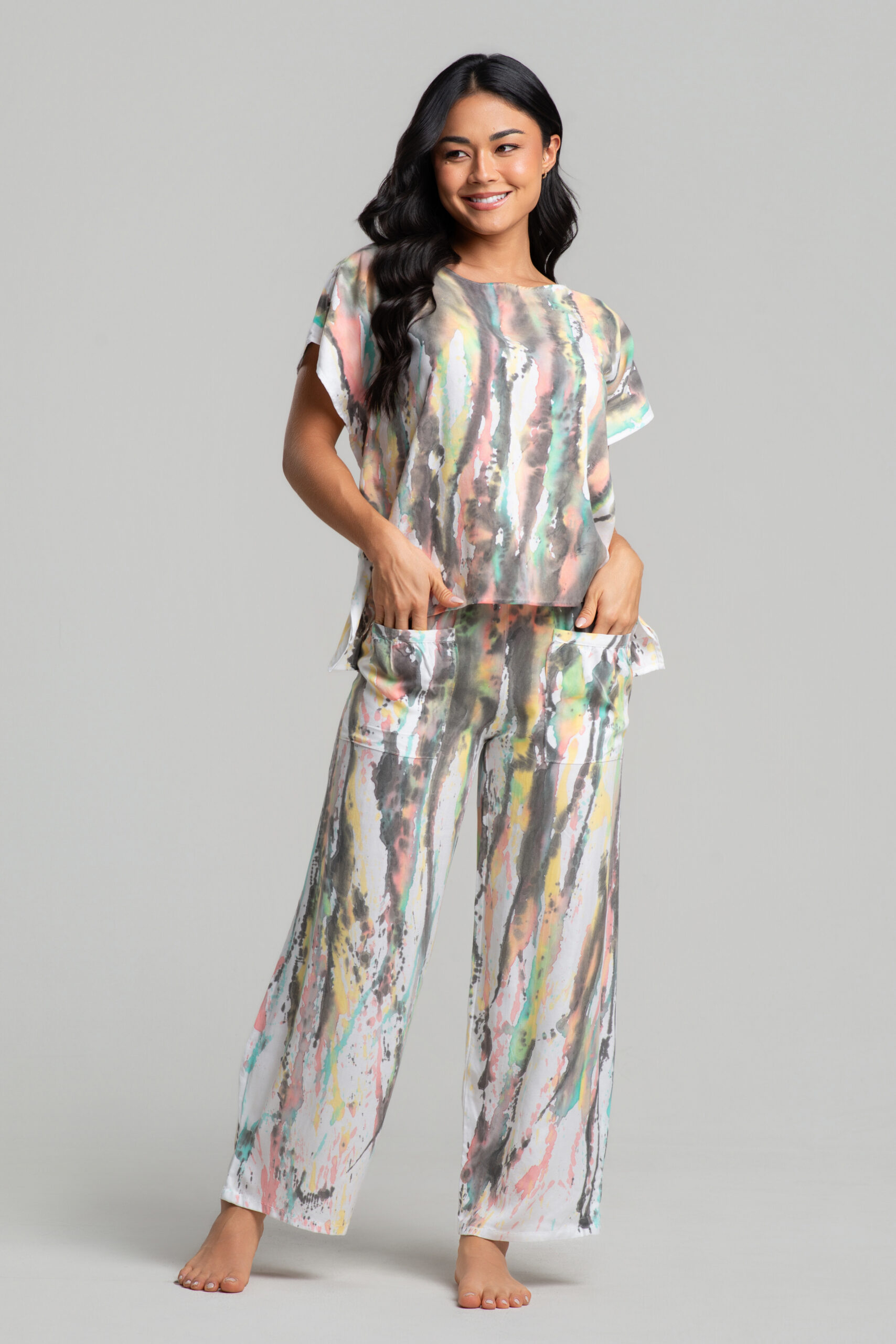 Conjunto Blusa e Calça em Viscose de Algodão: A Arte do Conforto